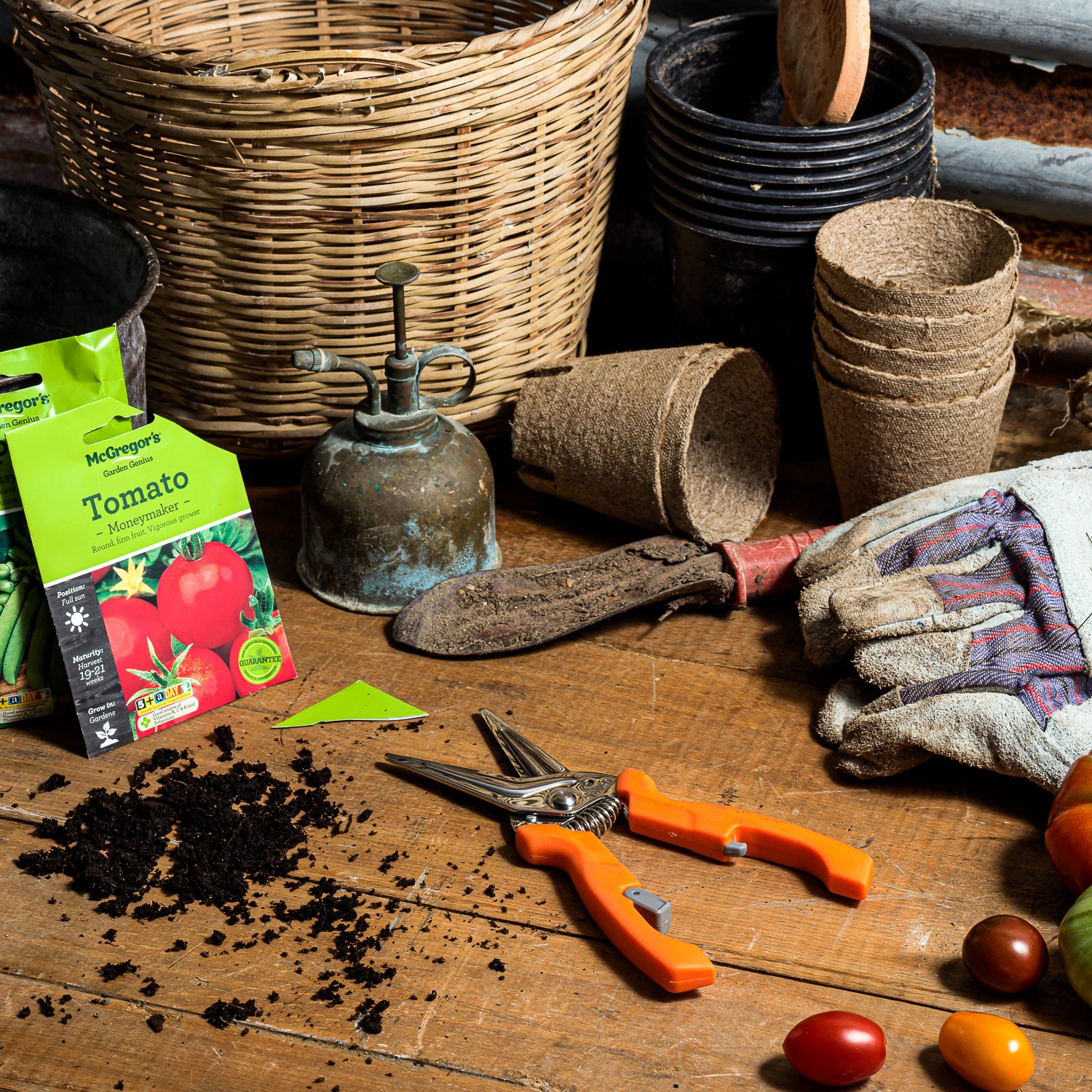 Tullen Snips or scissors are ideal for garden work